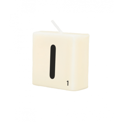 Letter Kaarsje I 4cm van Paper Dreams koop je bij Partywinkel