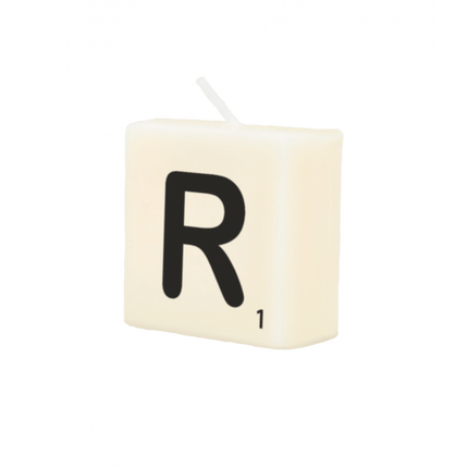 Letter Kaarsje R 4cm van Paper Dreams koop je bij Partywinkel