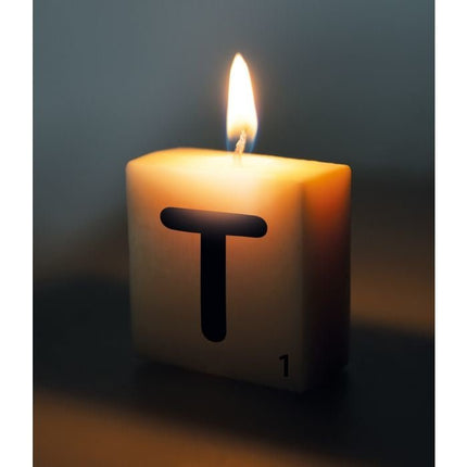 Letter Kaarsje T 4cm van Paper Dreams koop je bij Partywinkel