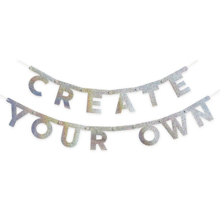 Letterslinger Glitter Diy Pakket 139 delig van Unique koop je bij Partywinkel