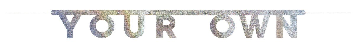 Letterslinger Glitter Diy Pakket 139 delig van Unique koop je bij Partywinkel