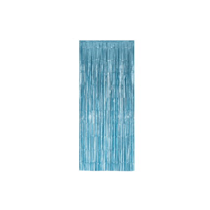 Lichtblauw Deurgordijn Folie 2,4m van WeFiesta koop je bij Partywinkel