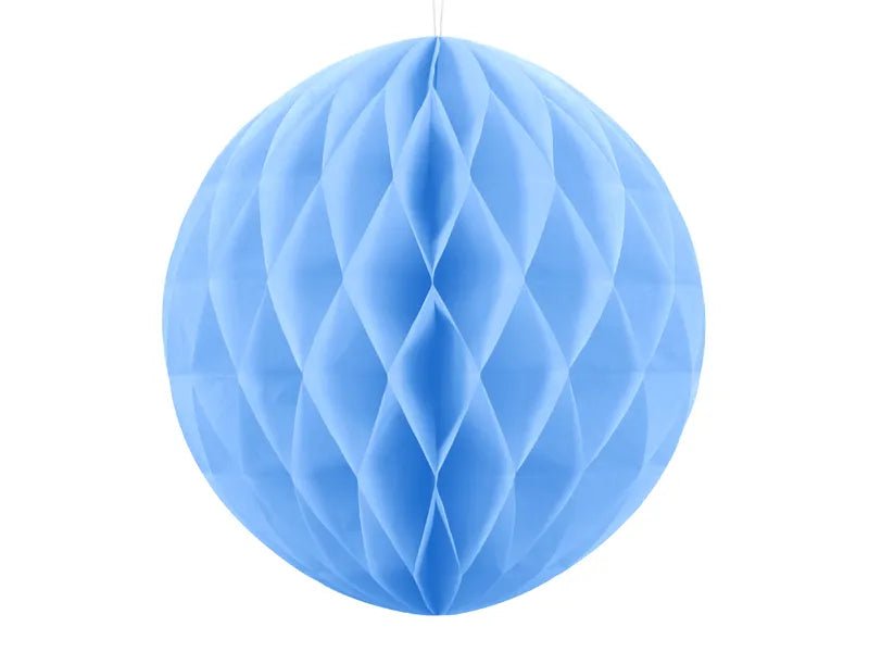 Lichtblauwe Honeycomb 40cm van Partydeco koop je bij Partywinkel