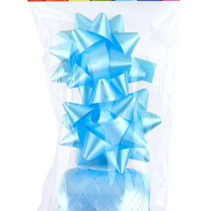 Lichtblauwe Strik Set 3 delig van Haza Witbaard koop je bij Partywinkel