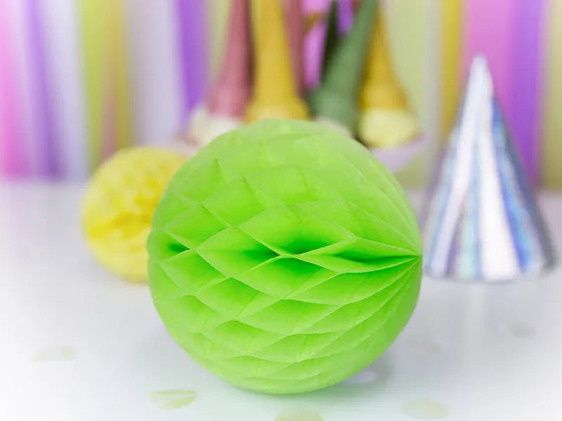 Lichtgroene Honeycomb 10cm van Partydeco koop je bij Partywinkel