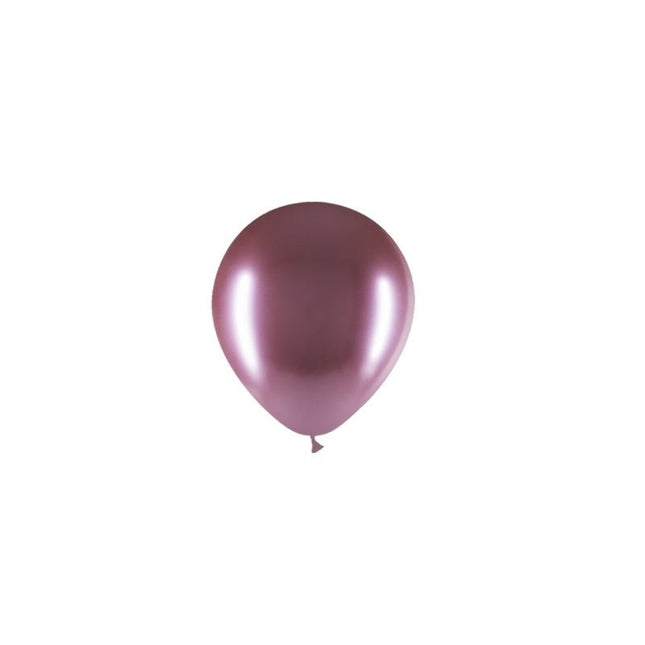 Lichtpaarse Ballonnen Chroom 13cm 100st van Balloonia koop je bij Partywinkel