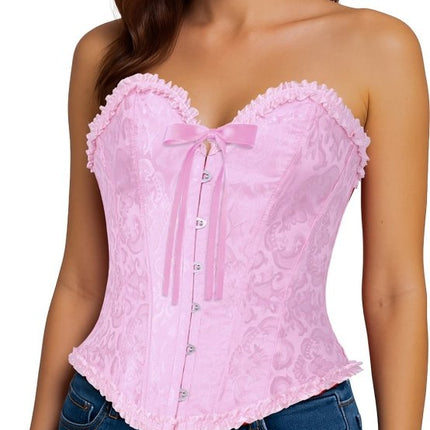 Lichtroze Corset Dames van Fiestas Guirca koop je bij Partywinkel