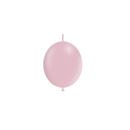 Lichtroze Knoopballonnen 15cm 100st van Balloonia koop je bij Partywinkel