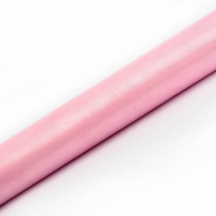 Lichtroze Organza Stof 36cm 9m van Partydeco koop je bij Partywinkel