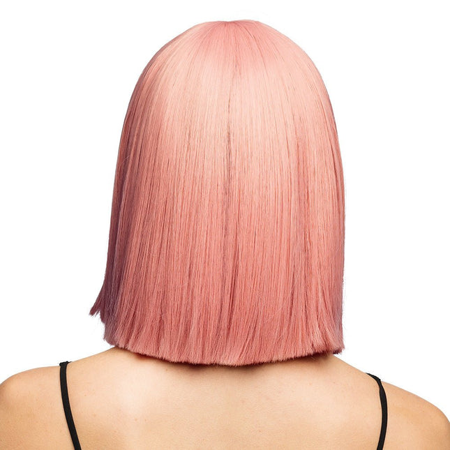 Lichtroze Pruik Bob Met Pony van Boland koop je bij Partywinkel