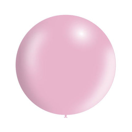 Lichtroze Reuze Ballon Metallic 60cm - Partywinkel - 8436540881007