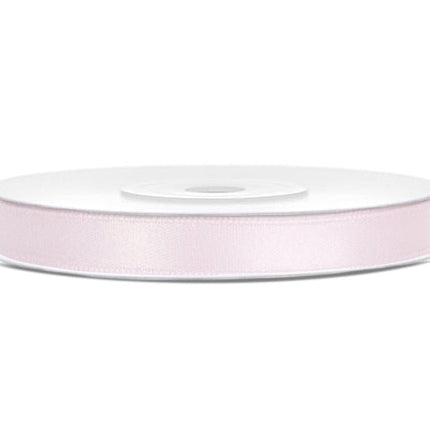 Lichtroze Satijn Lint 6mm 25m van Partydeco koop je bij Partywinkel