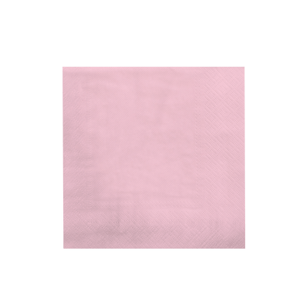Lichtroze Servetten Pastel 16,5cm 8st van Paper Dreams koop je bij Partywinkel
