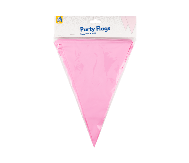 Lichtroze Slinger Plastic 10m - Partywinkel - 8716764235986