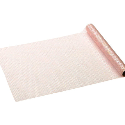 Lichtroze Tafelloper 3m van Partydeco koop je bij Partywinkel