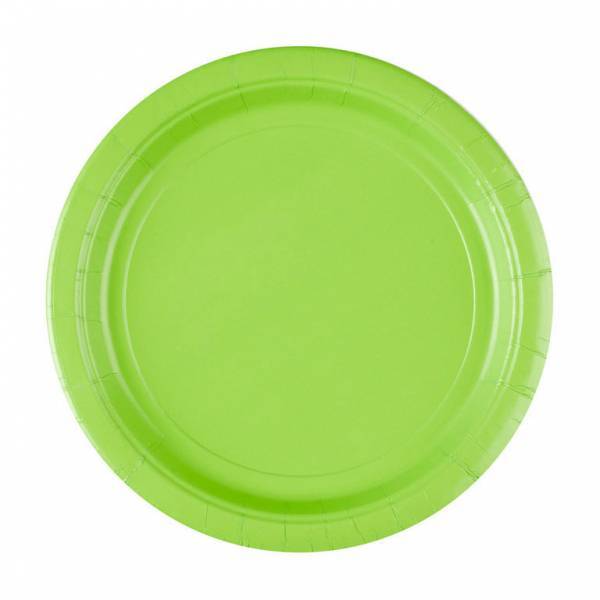 Lime Groene Borden 23cm 8st van Riethmueller koop je bij Partywinkel
