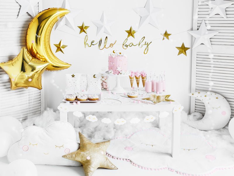Little Star Star Borden Goud 27cm 6st van Partydeco koop je bij Partywinkel