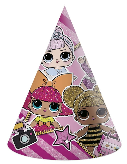 LOL Surprise Feesthoedjes 6st van Procos koop je bij Partywinkel