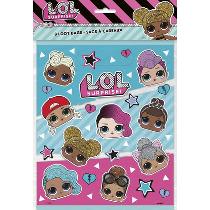 Lol Surprise Uitdeelzakjes 23cm 8st van Unique koop je bij Partywinkel