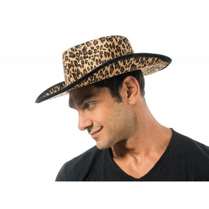 Luipaard Cowboyhoed One Size van CHAKS koop je bij Partywinkel