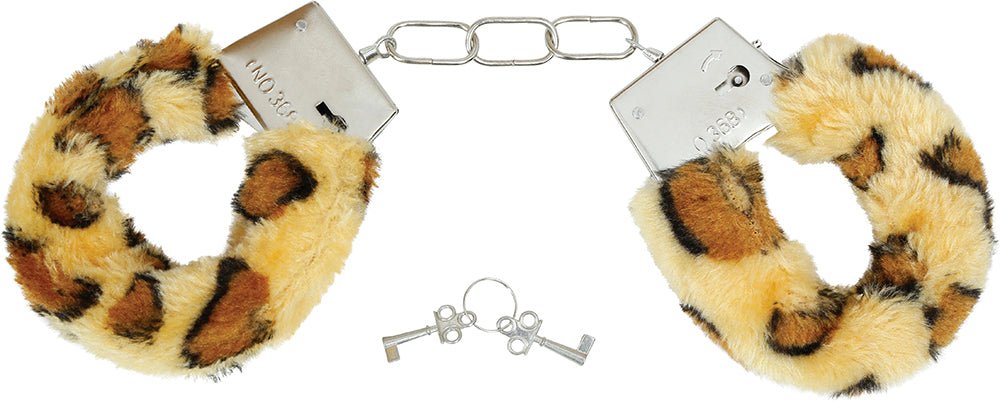 Luipaard Handboeien Bruin Beige van Fiestas Guirca koop je bij Partywinkel