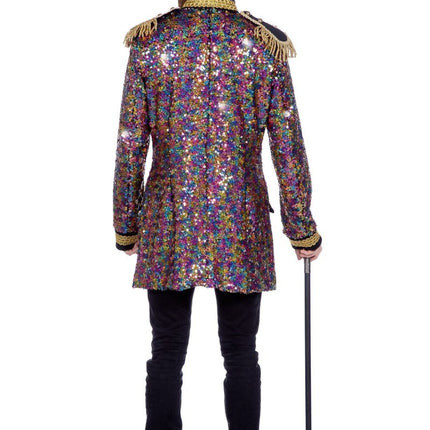 Luxe jas pailletten multicolour - Partywinkel - 8720059079162