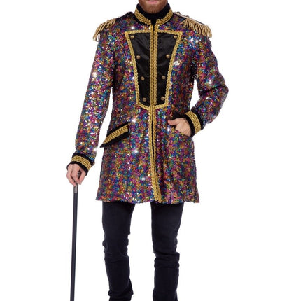 Luxe jas pailletten multicolour - Partywinkel - 8720059079162