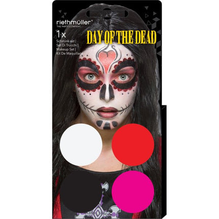 Make Up Set Day Of The Dead 3,5g 5 delig van Riethmueller koop je bij Partywinkel