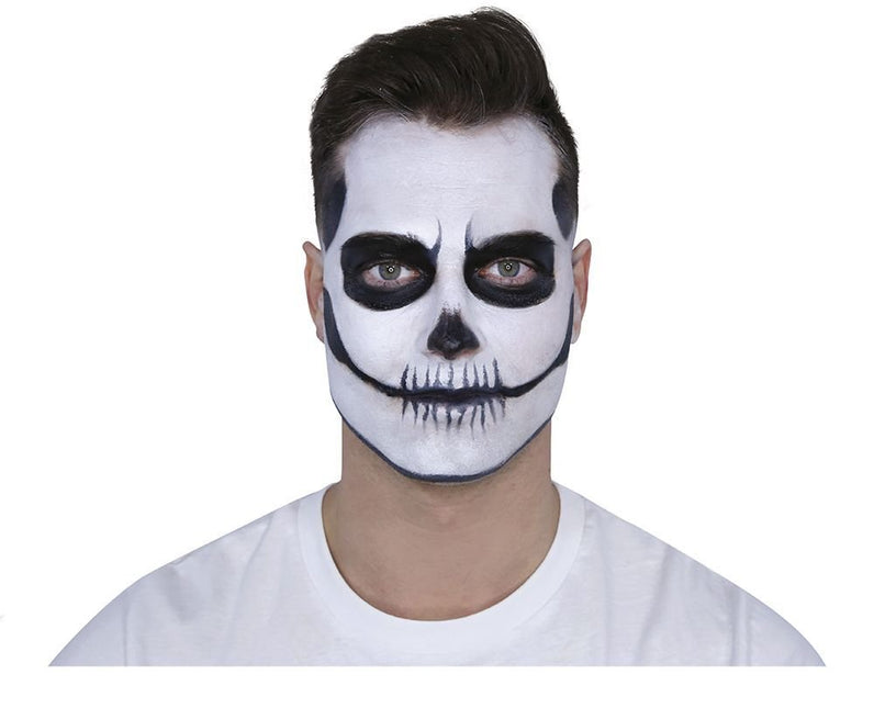 Make - Up Set Day Of The Dead Zwart Rood 8 delig van Fiestas Guirca koop je bij Partywinkel
