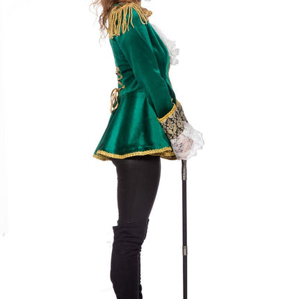 Markiezin Jas Groen Goud Dames van Wilbers & Wilbers koop je bij Partywinkel