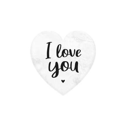 I Love You Marble Heart 5cm
