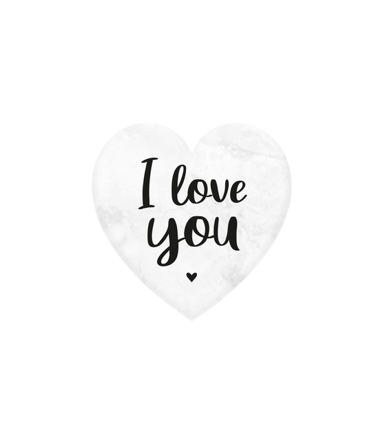 I Love You Marble Heart 5cm