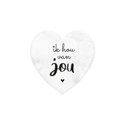 I Love You Marble Heart 5cm