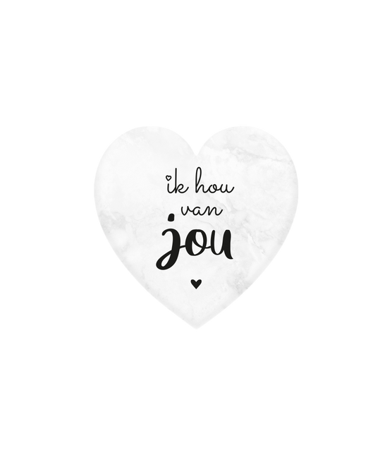 I Love You Marble Heart 5cm