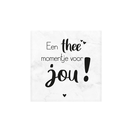 Tea Moments Marble Coasters 10cm