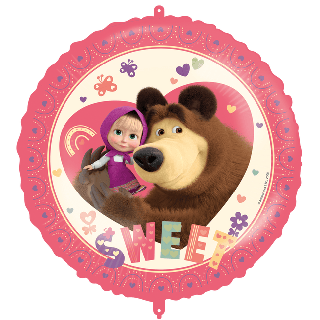 Masha En De Beer Helium Ballon Leeg 46cm van Procos koop je bij Partywinkel