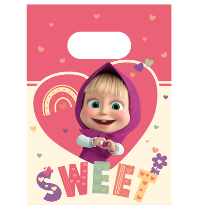 Masha En De Beer Uitdeelzakjes 4st van Procos koop je bij Partywinkel