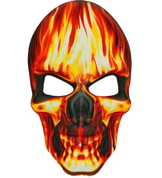 MASKER BRANDENDE SCHEDEL - STOF van Widmann koop je bij Partywinkel