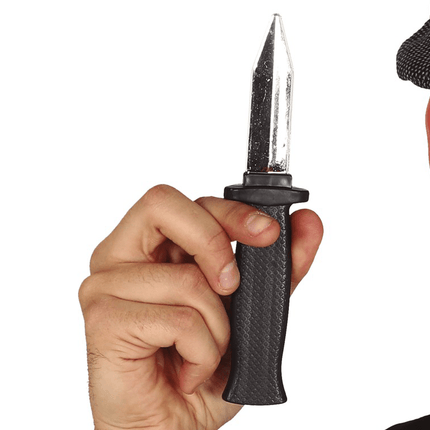 Mes Zwart Zilver 19cm van Fiestas Guirca koop je bij Partywinkel