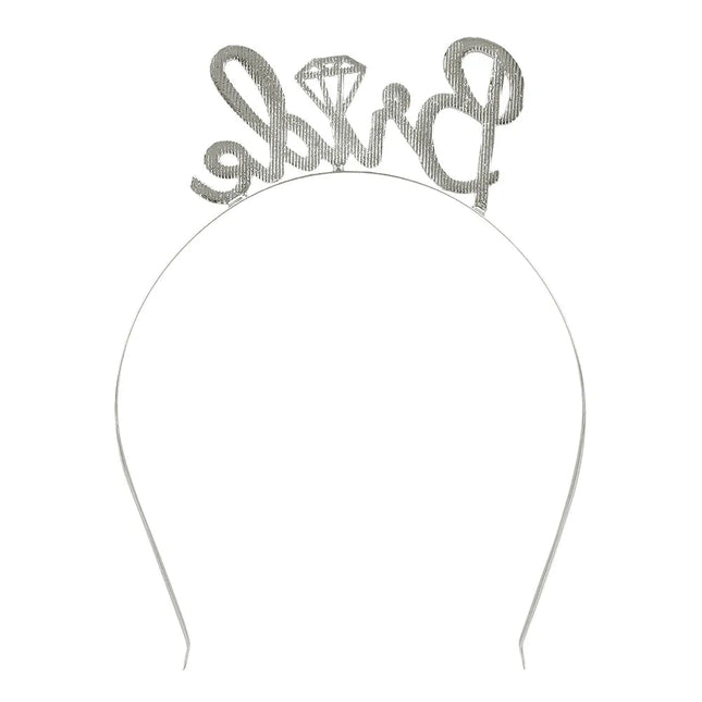 Metalen diadeem 'Bride' diamant van Boland koop je bij Partywinkel