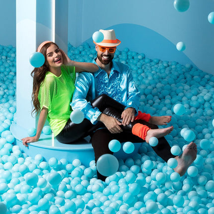 Metallic Zwarte Legging L - XL van Boland koop je bij Partywinkel