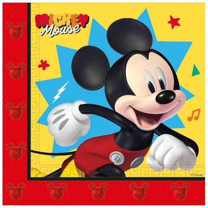 Mickey Jump Into Fun Fsc 2 Laags Papieren Servetten 33X33Cm 20St van Procos koop je bij Partywinkel