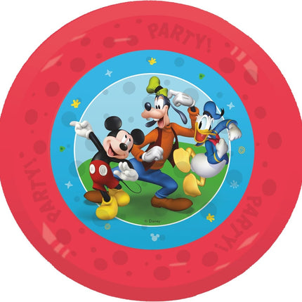 Mickey Mouse Borden Herbruikbaar 21cm 4st - Partywinkel - 5201184962619