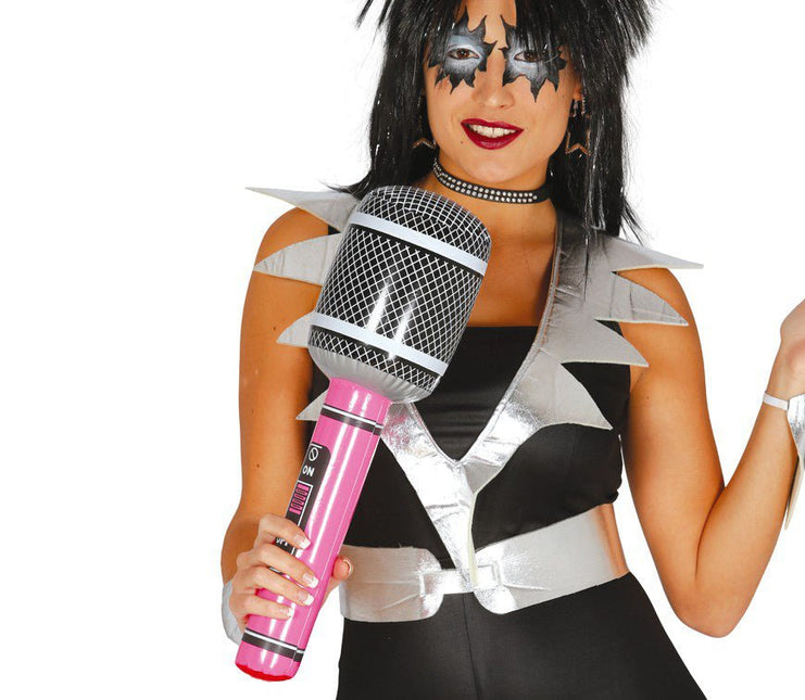 Microfoon Opblaasbaar 50cm van Fiestas Guirca koop je bij Partywinkel