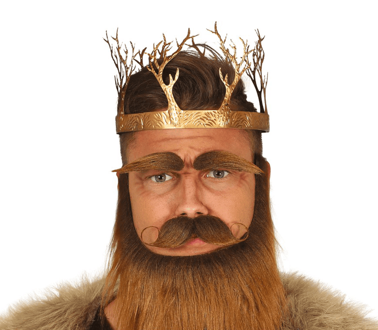 Middeleeuwse Koningskroon Goud van Fiestas Guirca koop je bij Partywinkel