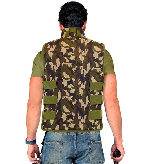 Militair Camouflage vest van Widmann koop je bij Partywinkel