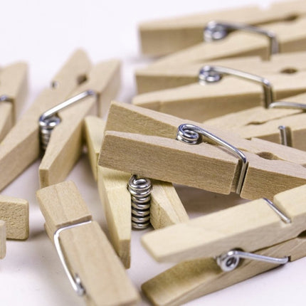 Mini Knijpers Hout 3,5cm 10st van Partydeco koop je bij Partywinkel