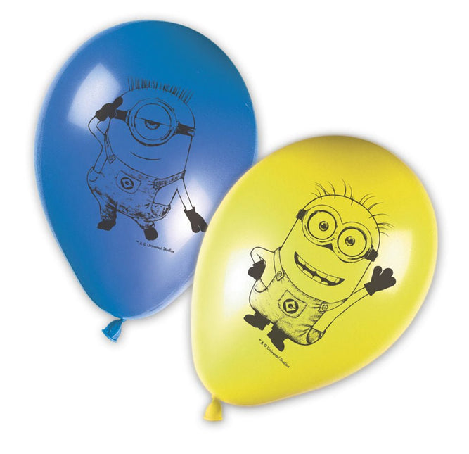 Minions Ballonnen 28cm 8st van Procos koop je bij Partywinkel