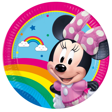 Minnie Mouse Borden 20cm 8st van Procos koop je bij Partywinkel