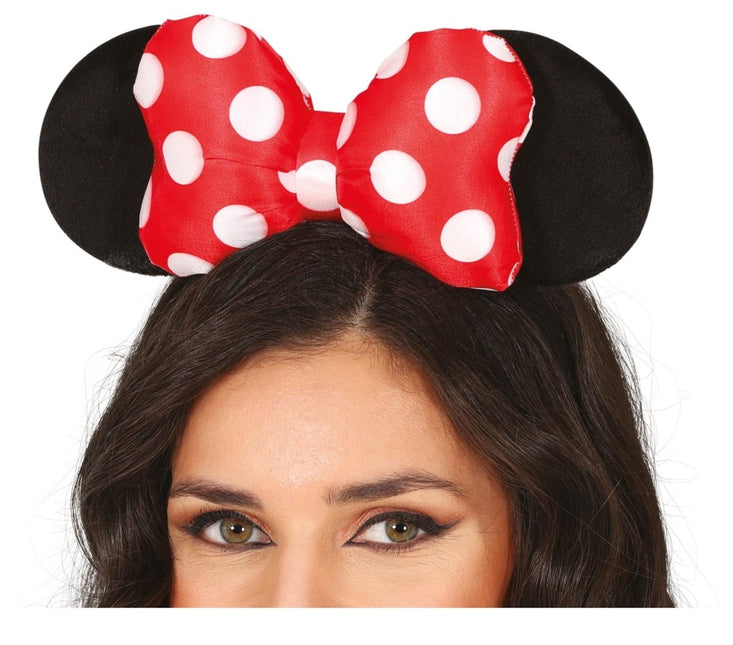 Minnie Mouse Haarband Wit Rood - Partywinkel - 8434077230107